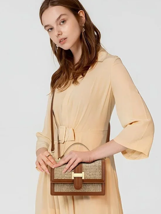 Crossbody Bags for Women - Top Handle Purses for Lady, Leather Handbags Shoulder - Picture 4 of 7